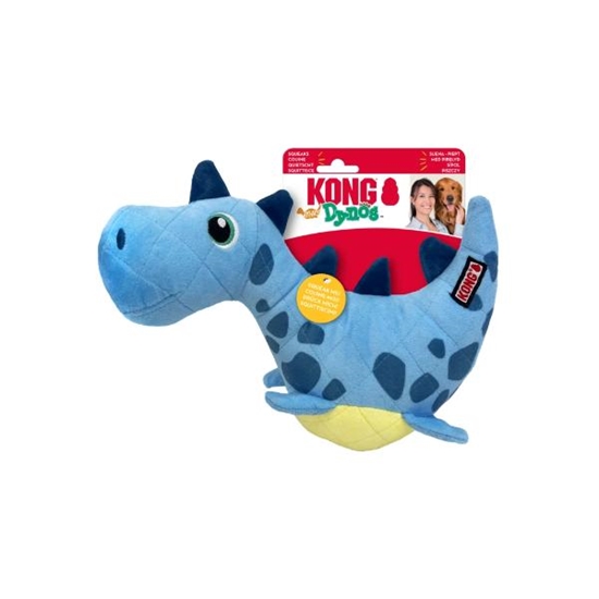 Picture of KONG Dynos Roars Blue – Plush Prehistoric Fetch & Squeak Toy